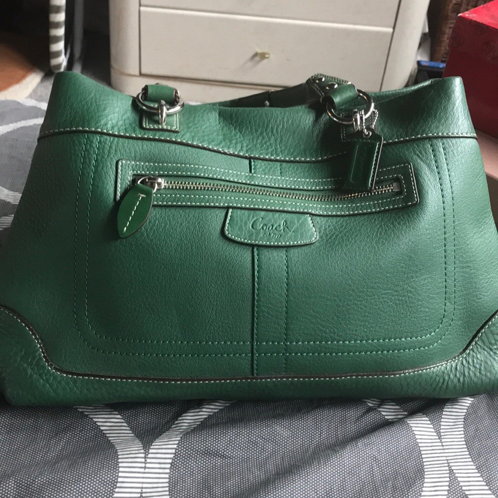 Beautiful Coach satchel. Soft pebble collection.